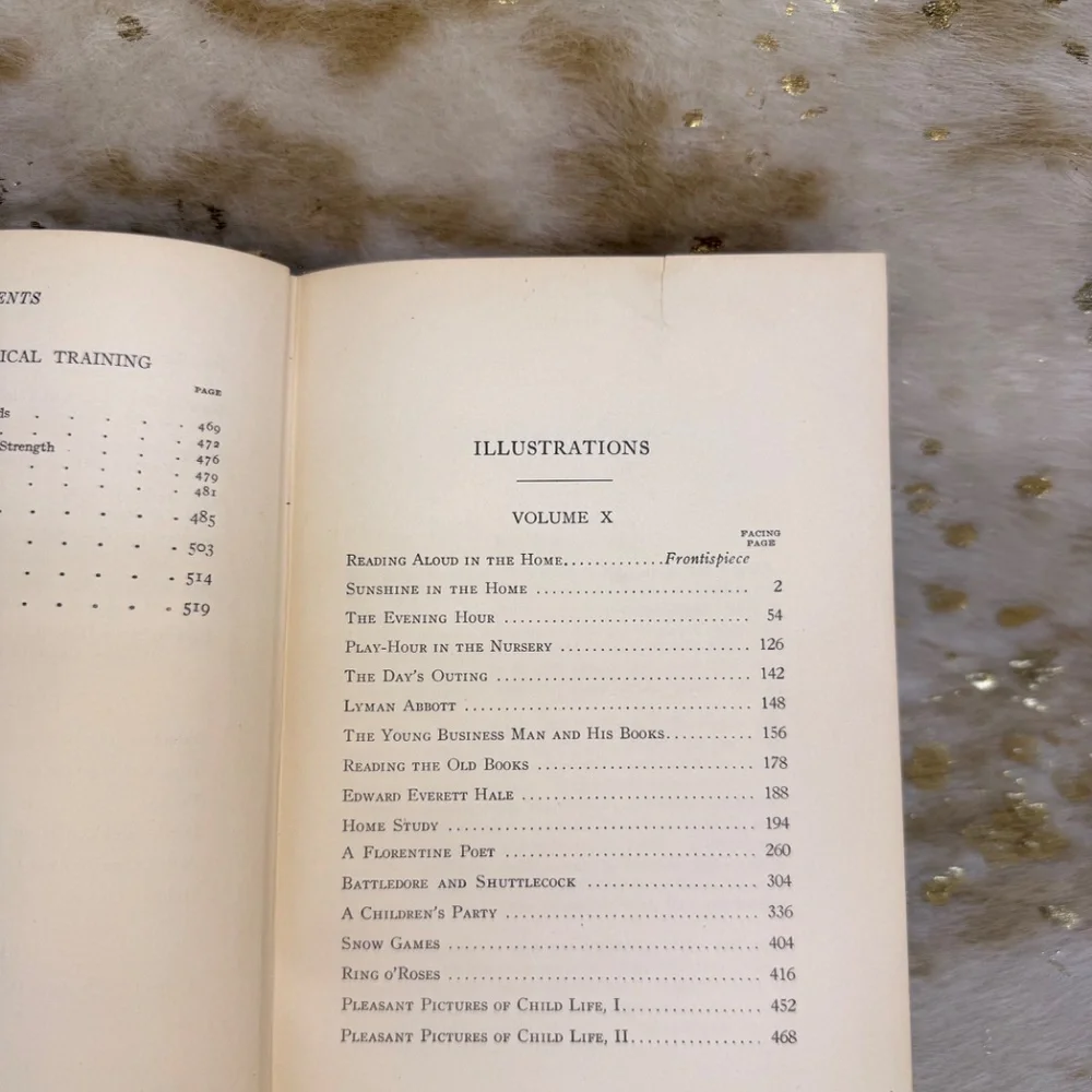 Young Folks' Treasury Ideal Home Life Vol X Illustrated 1917 Univ‎ Society Mabie